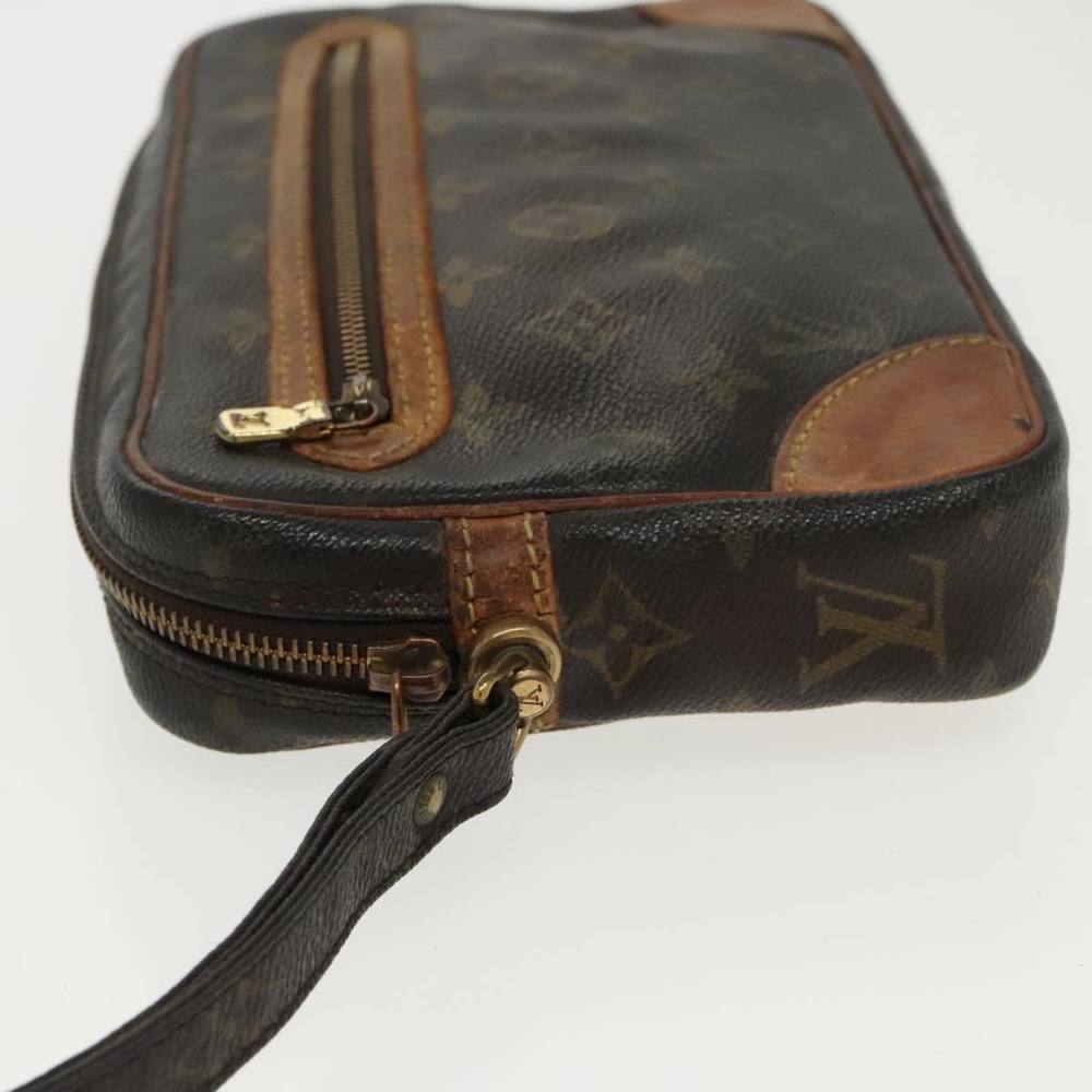 LOUIS VUITTON Monogram Marly Dragonne GM Clutch Bag M51825 LV Auth 96536 - Picture 4 of 16